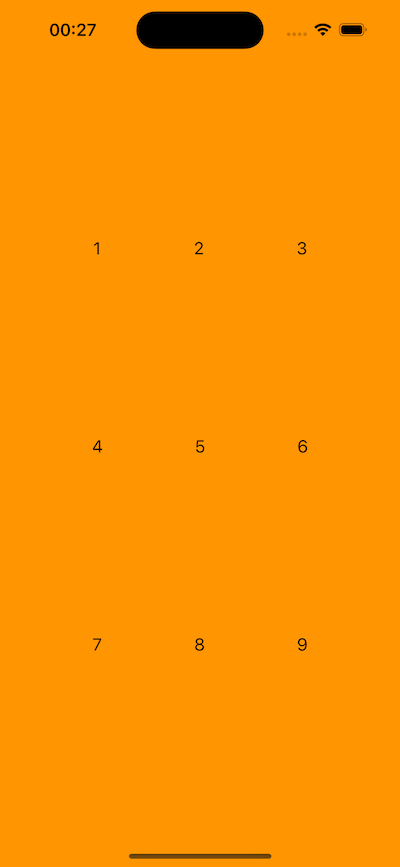 SwiftUI 3x3 Grid with Stack