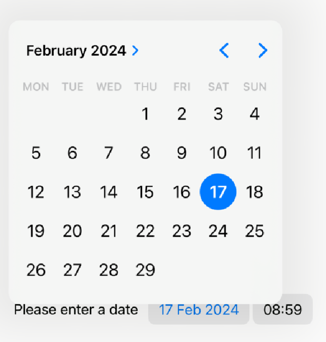 SwiftUI DatePicker