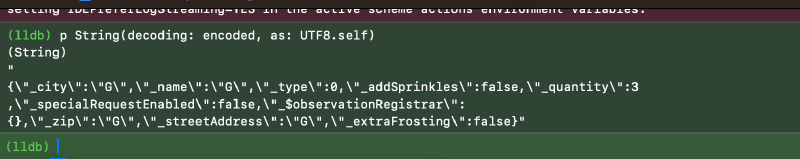 Xcode lldb debug underscore variables